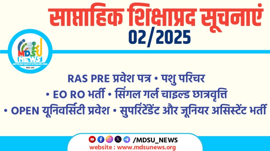 30 जनवरी 2025 : महत्वपूर्ण शिक्षाप्रद सूचनाएं